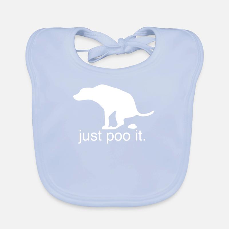 just poo it Geschenk Geschenkidee Baby Bio-Lätzchen