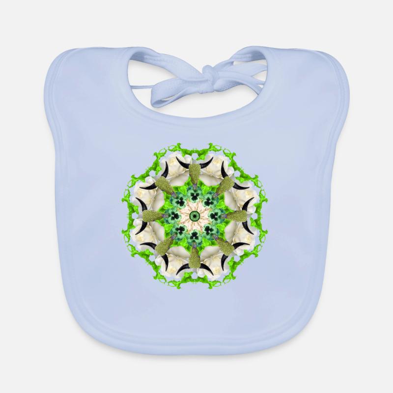 grüne Kuh Mandala Baby Bio-Lätzchen