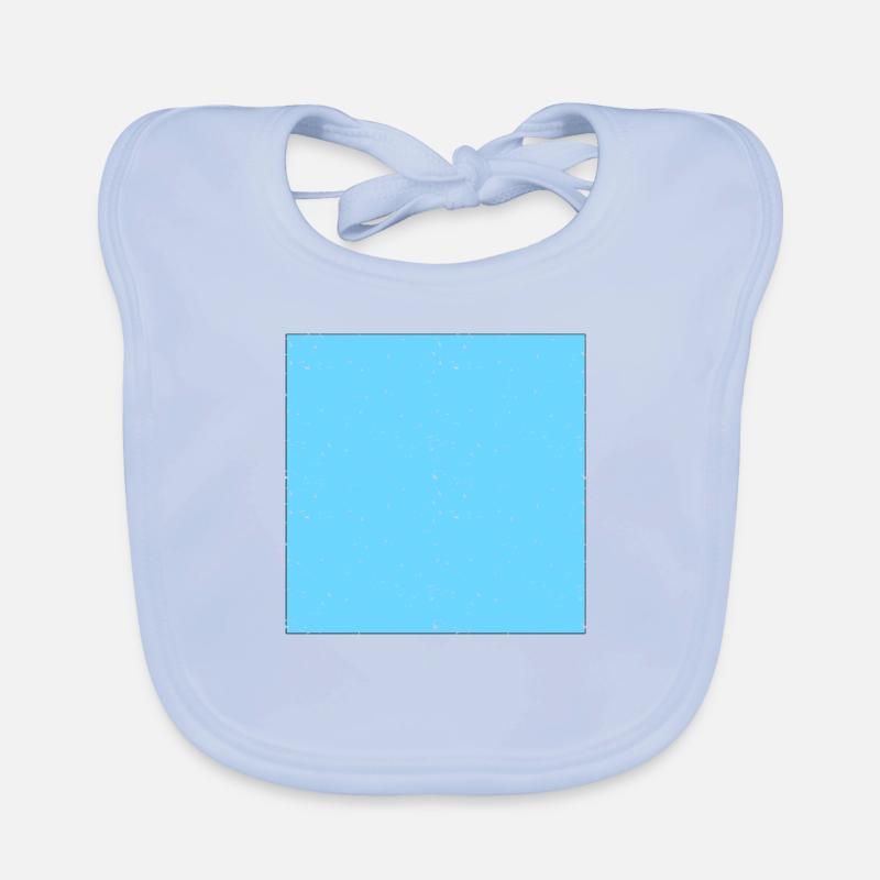 Carré bleu clair Bavoir bio Bébé