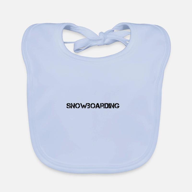 Snowboard Baby Bio-Lätzchen