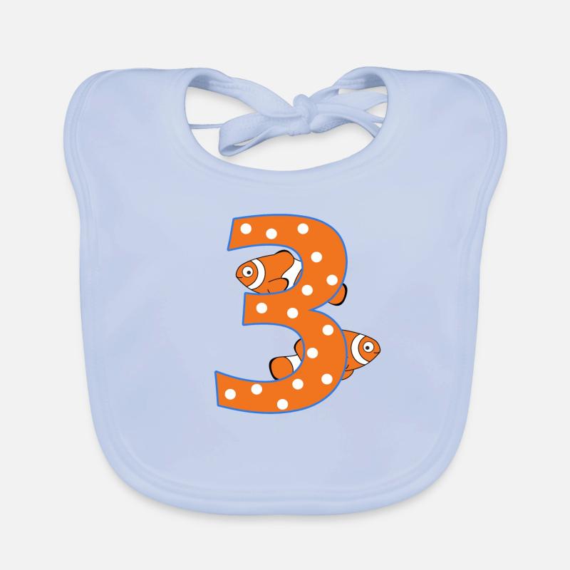Nemo Anemonenfisch Dritter Geburtstag Baby Bio-Lätzchen
