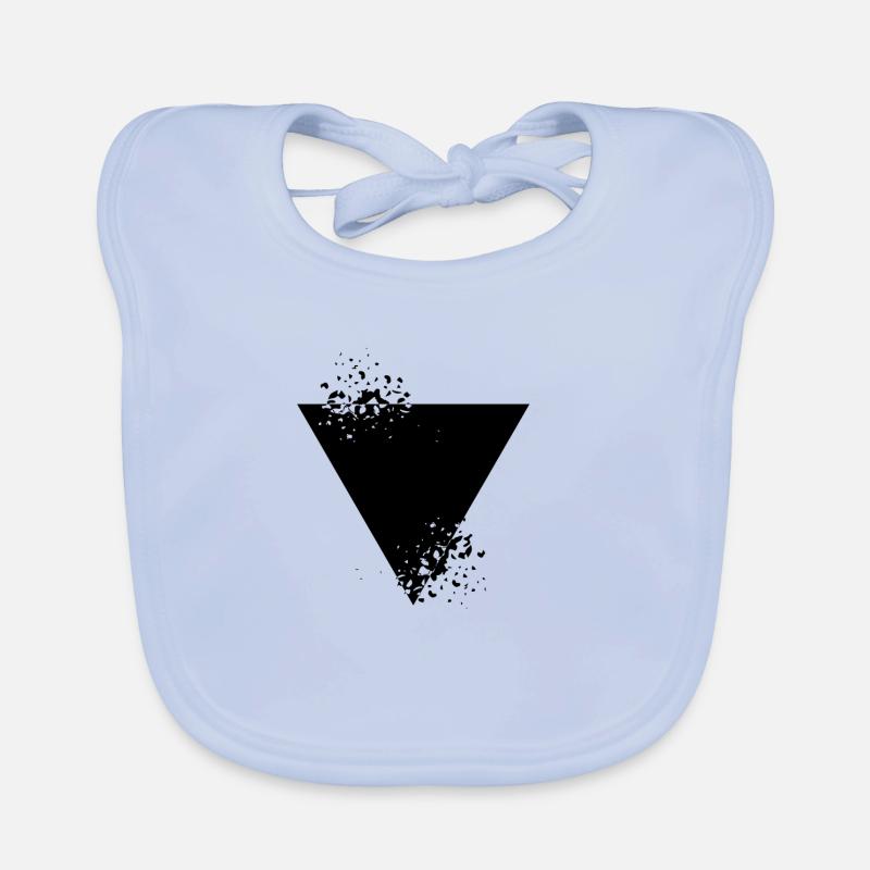 Triangle Modern Design Organic Baby Bibs