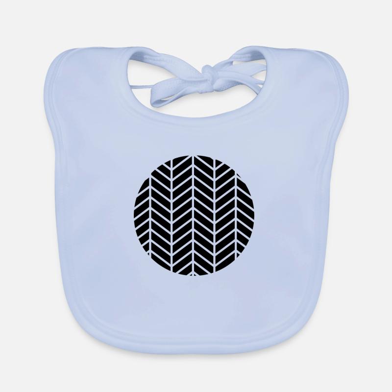 Modèle de flèche Dessin abstrait Bavoir bio Bébé