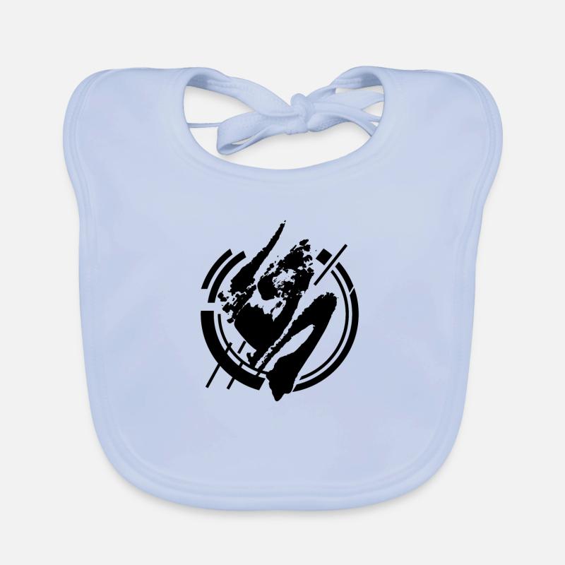 Modern circle Abstract Organic Baby Bibs