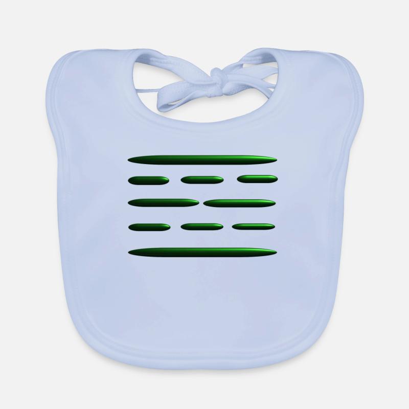 Neutralisant Electrosmog - Bavoir bio Bébé - bleu ciel