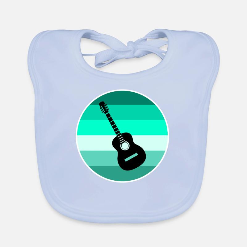 guitar Organic Baby Bibs