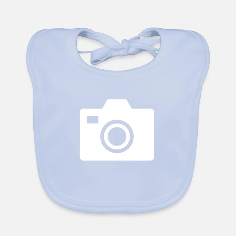 camera Organic Baby Bibs