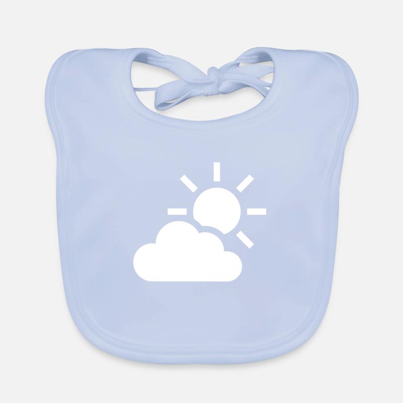 Cloud and sun Organic Baby Bibs