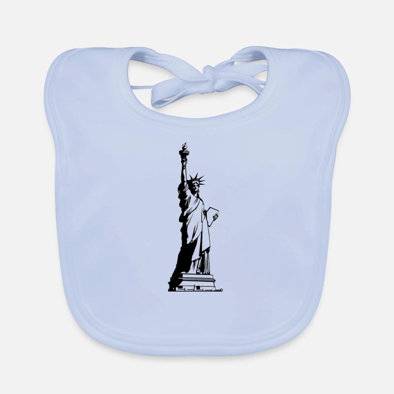Statue New York Organic Baby Bibs