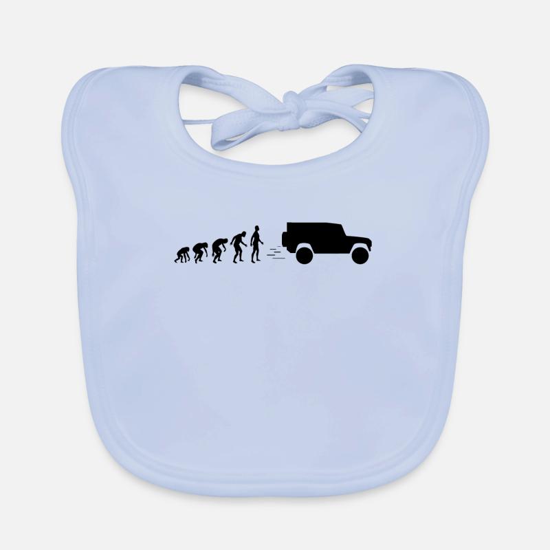 Evolution 4x4 Defender-Style - Baby Bio-Lätzchen - sky Blue