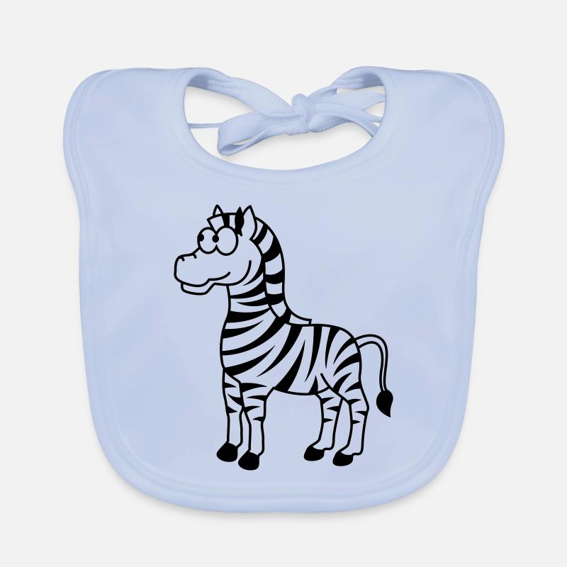 Zebra Comic Animal Organic Baby Bibs