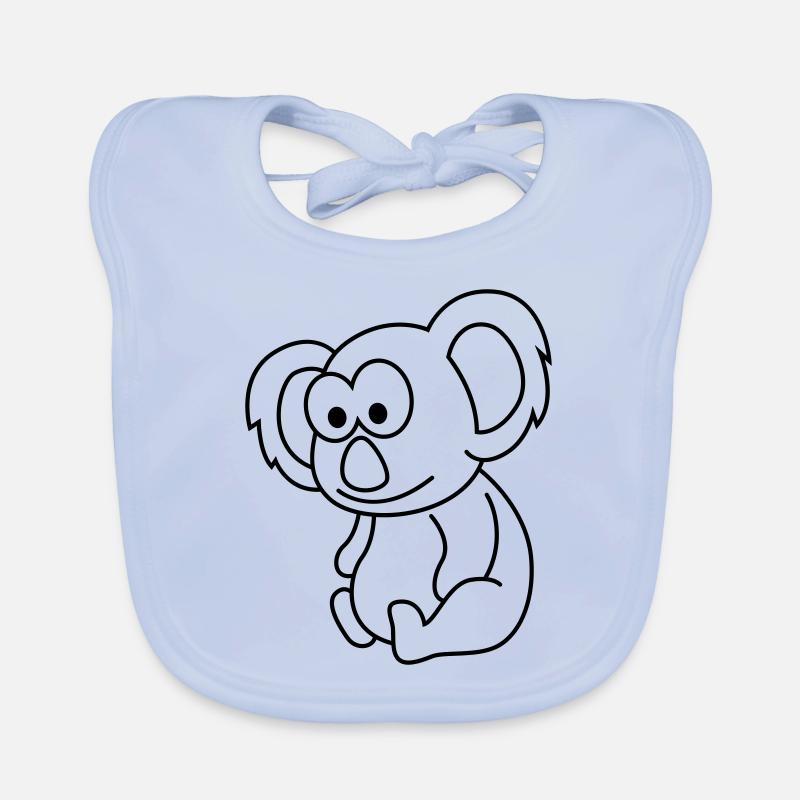 Koala Comic Tier Baby Bio-Lätzchen