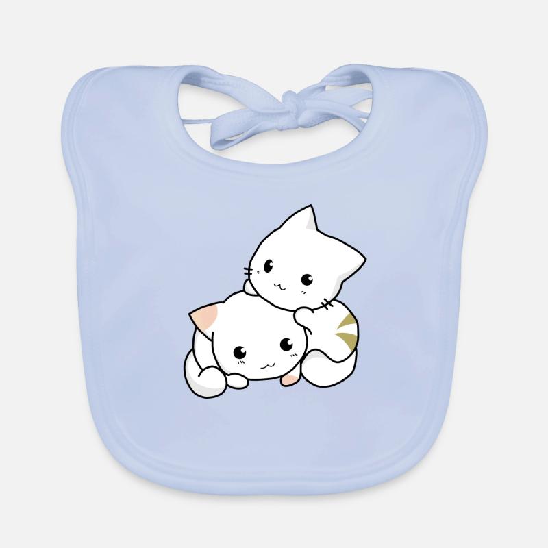 deux petits bébés mignons Bavoir bio Bébé