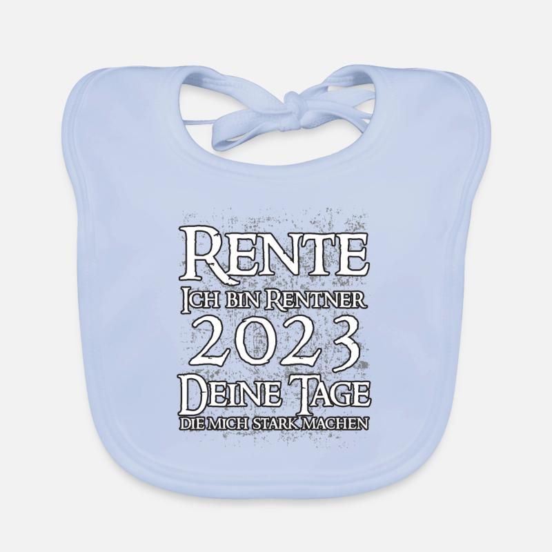 Rente - Baby Bio-Lätzchen - sky Blue