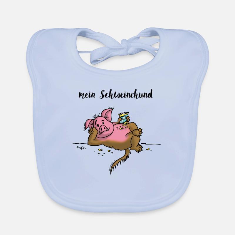 Schweinehund Baby Bio-Lätzchen