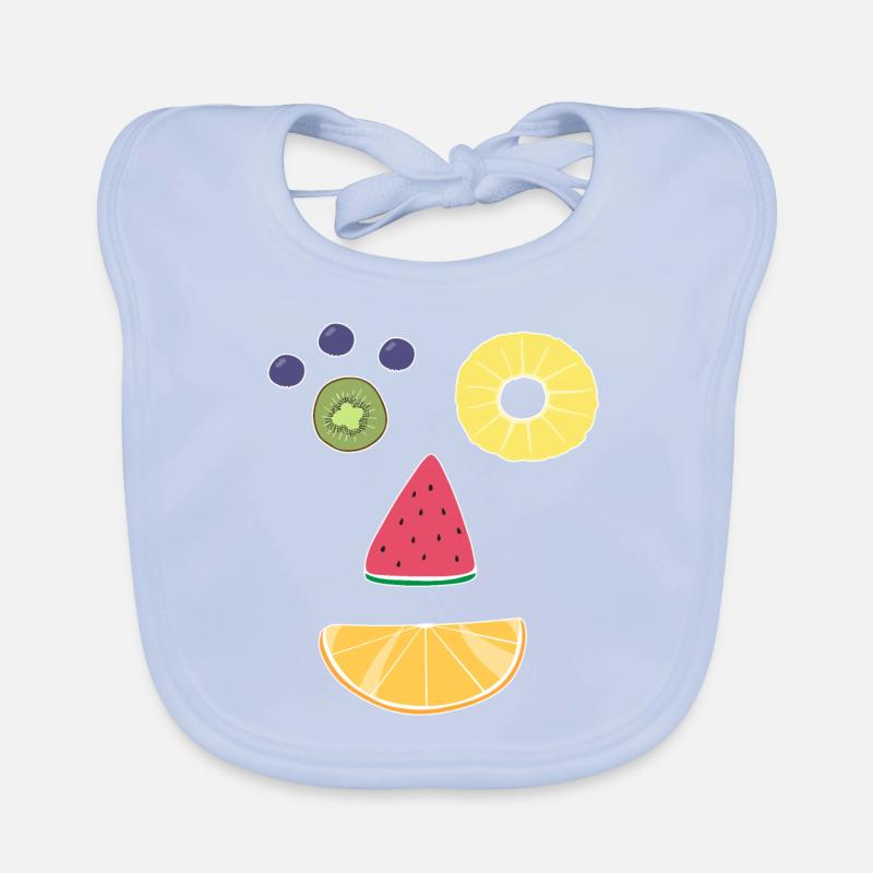 Visage de fruit Bavoir bio Bébé