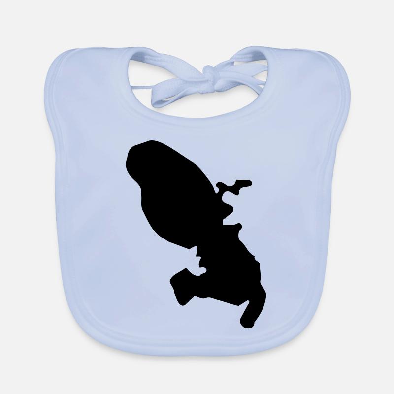Martinique Map Organic Baby Bibs