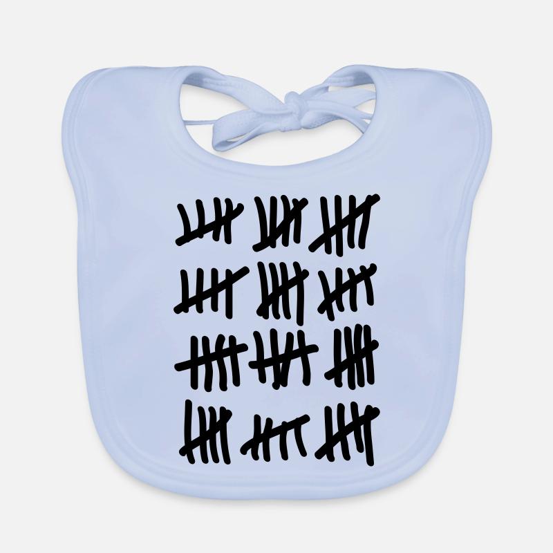 Sechzig Strichliste Baby Bio-Lätzchen