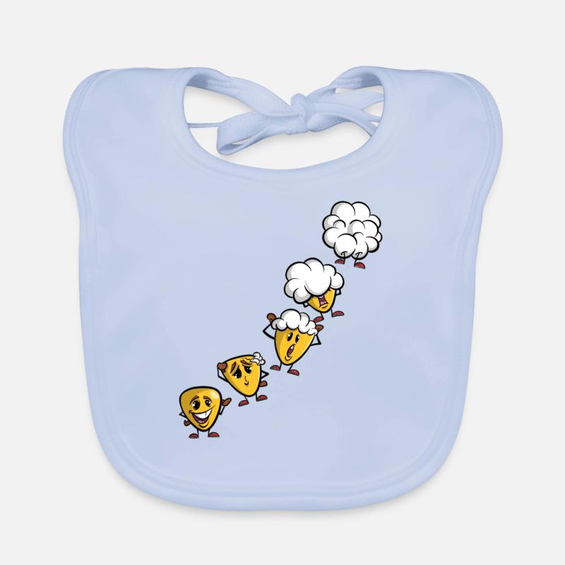 Grain de maïs au maïs soufflé - évolution du maïs Bavoir bio Bébé