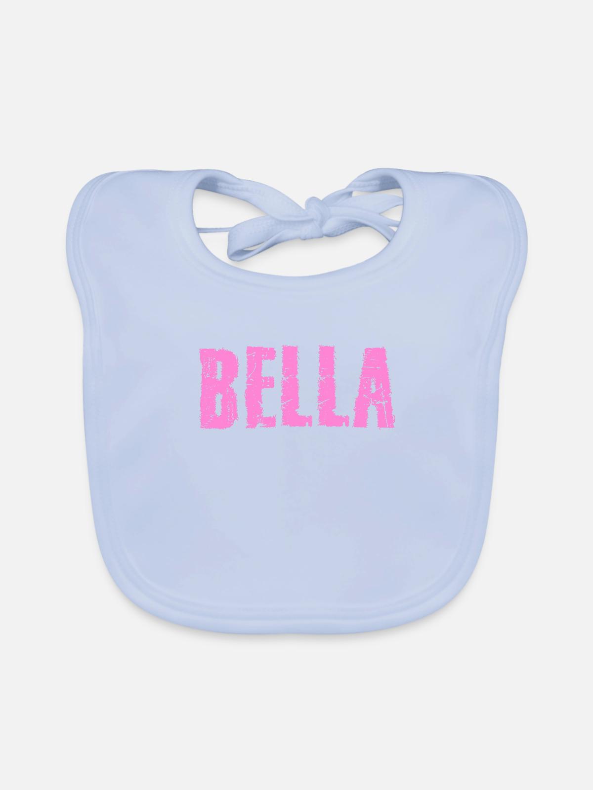 Bella - Baby Bio-Lätzchen - sky Blue - Vorne