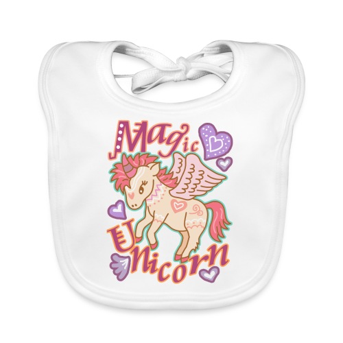 Sweet Magic Unicorn Design - Organic Baby Bibs