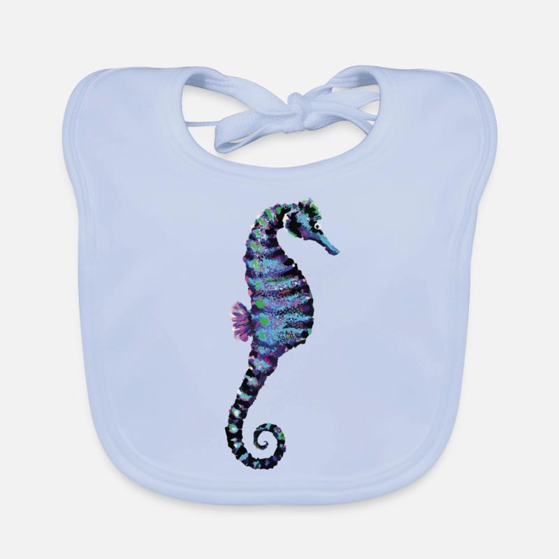 Seepferdchen Baby Bio-Lätzchen
