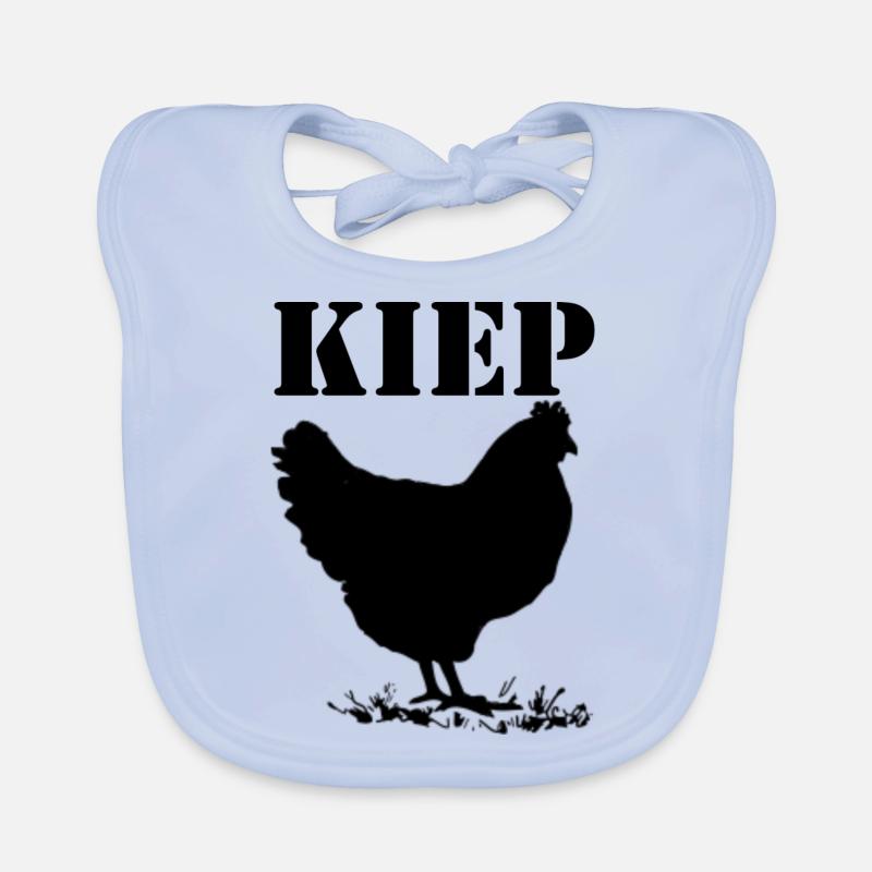 tipping, chicken, Brabant dialect Organic Baby Bibs