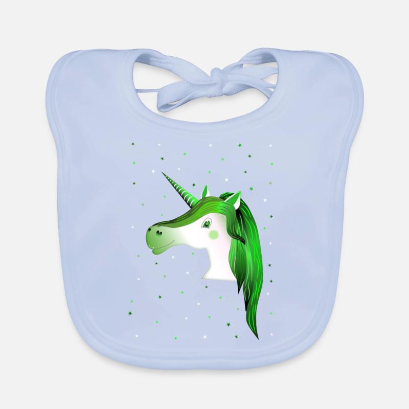 Ciel étoilé de licorne Bavoir bio Bébé