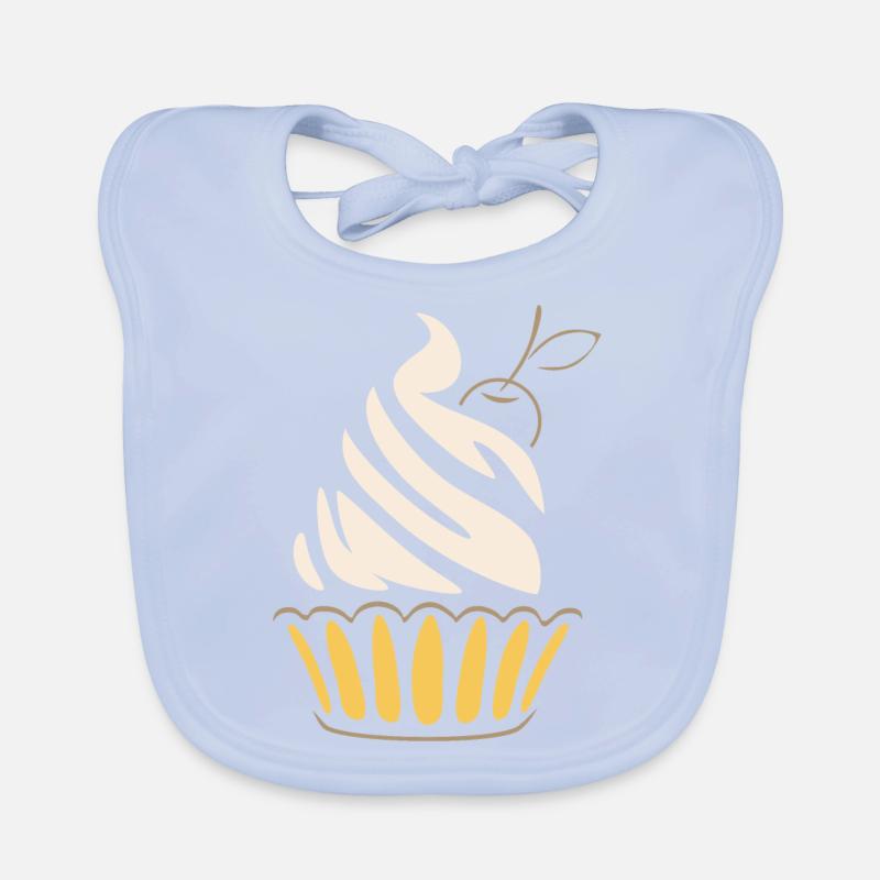 Stilisierter Cupcake Baby Bio-Lätzchen
