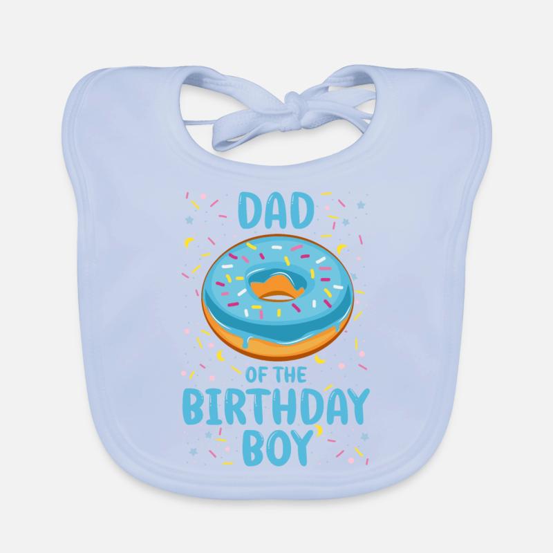 Vater des Geburtstagskindes Junge Baby Bio-Lätzchen