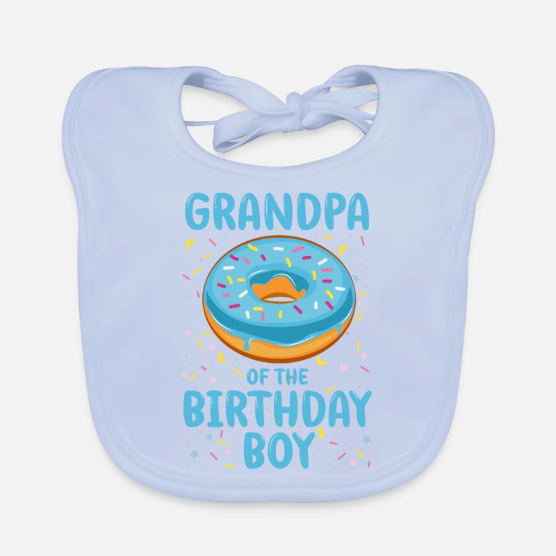 Opa des Geburtstagskindes Junge Baby Bio-Lätzchen