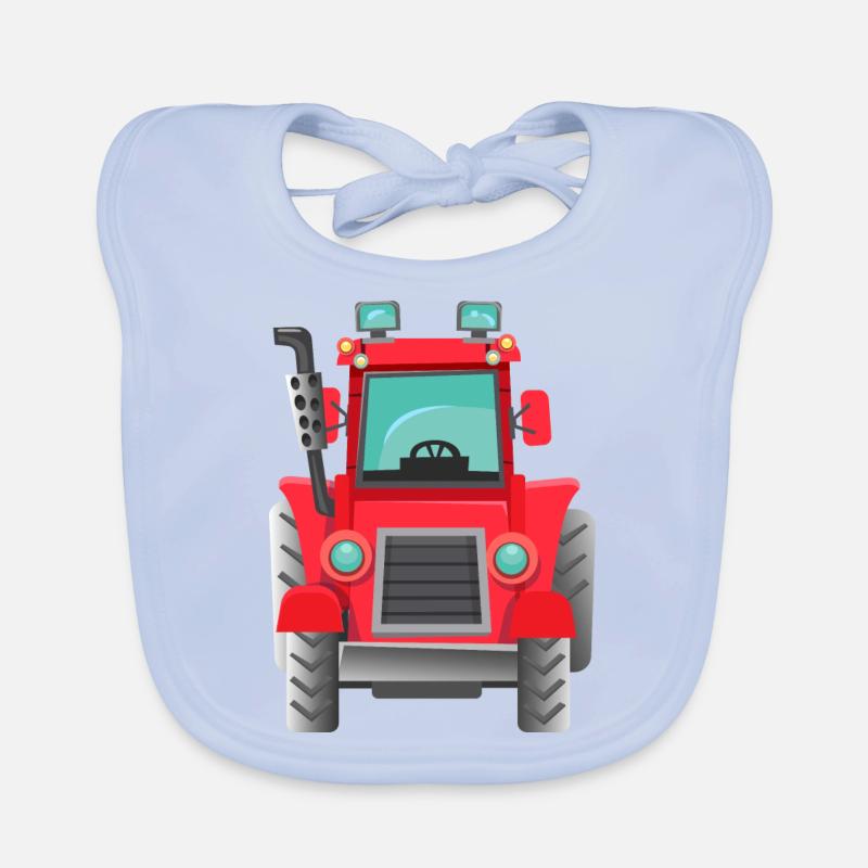 Red Tractor Organic Baby Bibs
