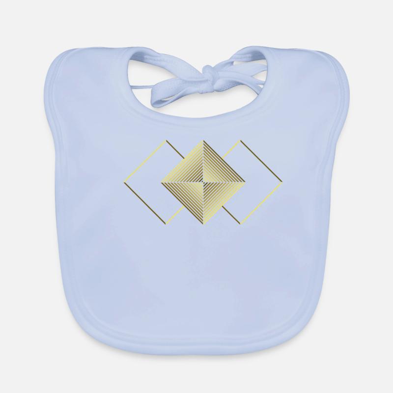 Square triangles - graphic - graphic design Organic Baby Bibs