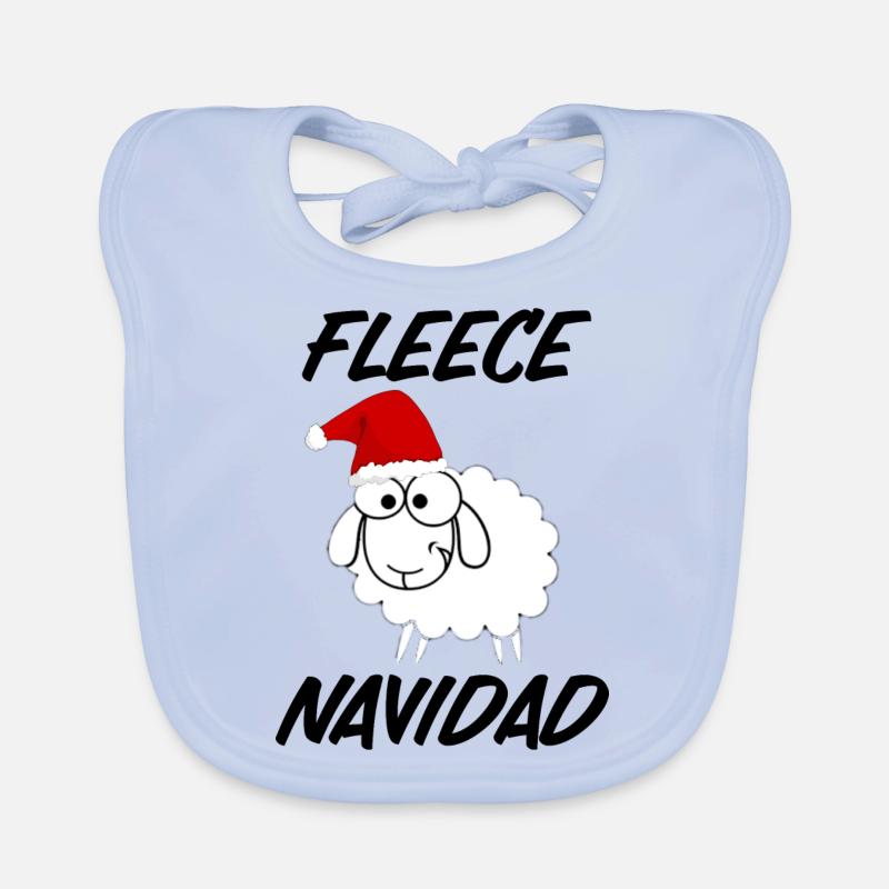 Fleece Navidad Organic Baby Bibs