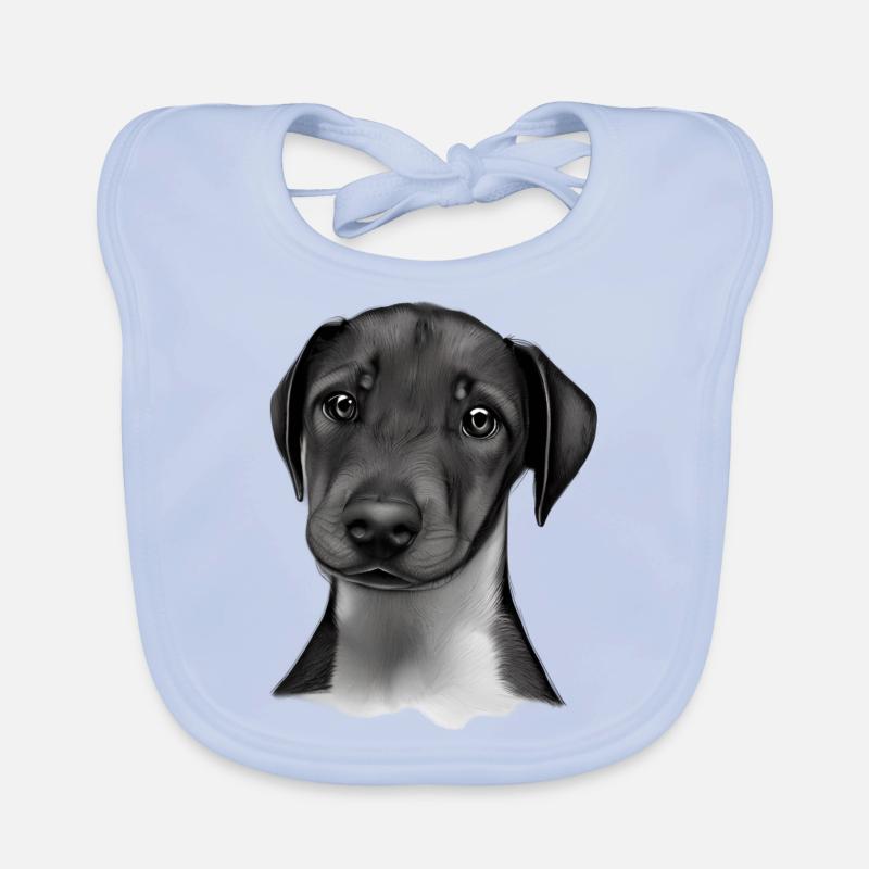 Dobermann Dobermannwelpe Hund Dobermanntrainer Baby Bio-Lätzchen