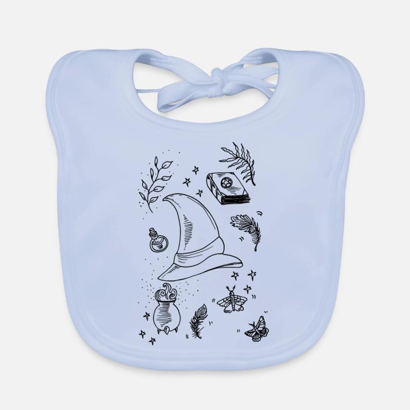 Magic Hat and Magic Trick Organic Baby Bibs