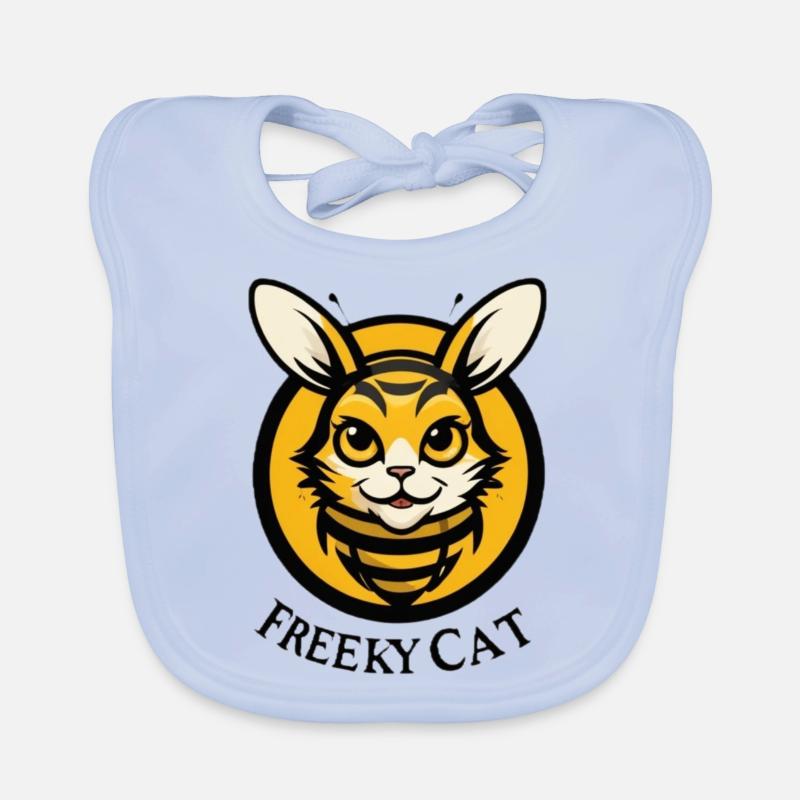 Logo de l’abeille chat Bavoir bio Bébé