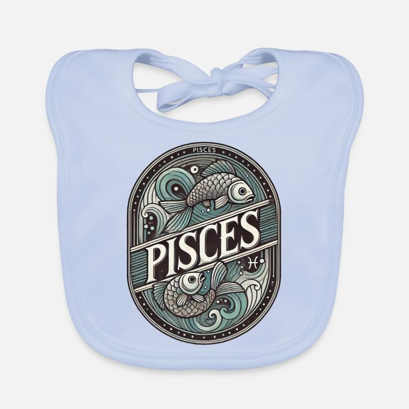 Pisces Organic Baby Bibs