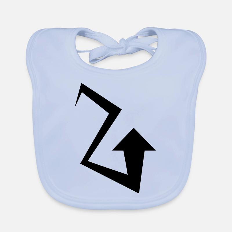 Zig Zag Pfeil Baby Bio-Lätzchen