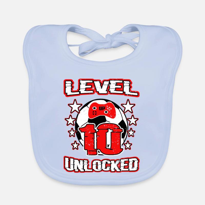Children's birthday 10 years Organic Baby Bibs