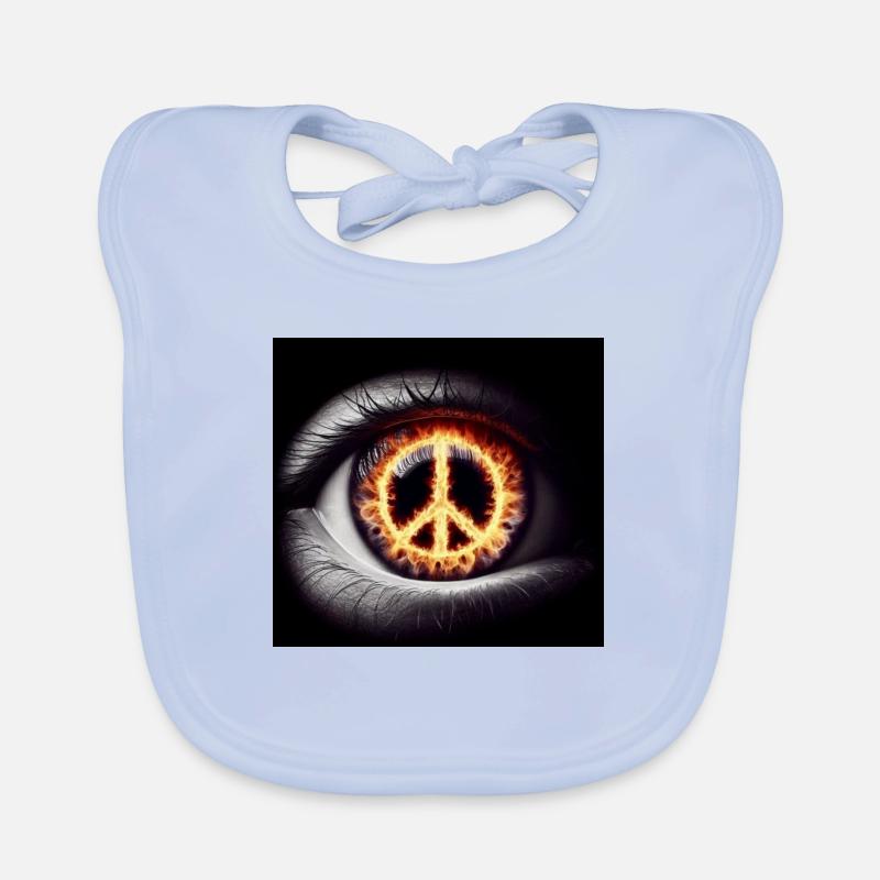 Friedensbotschaft Baby Bio-Lätzchen