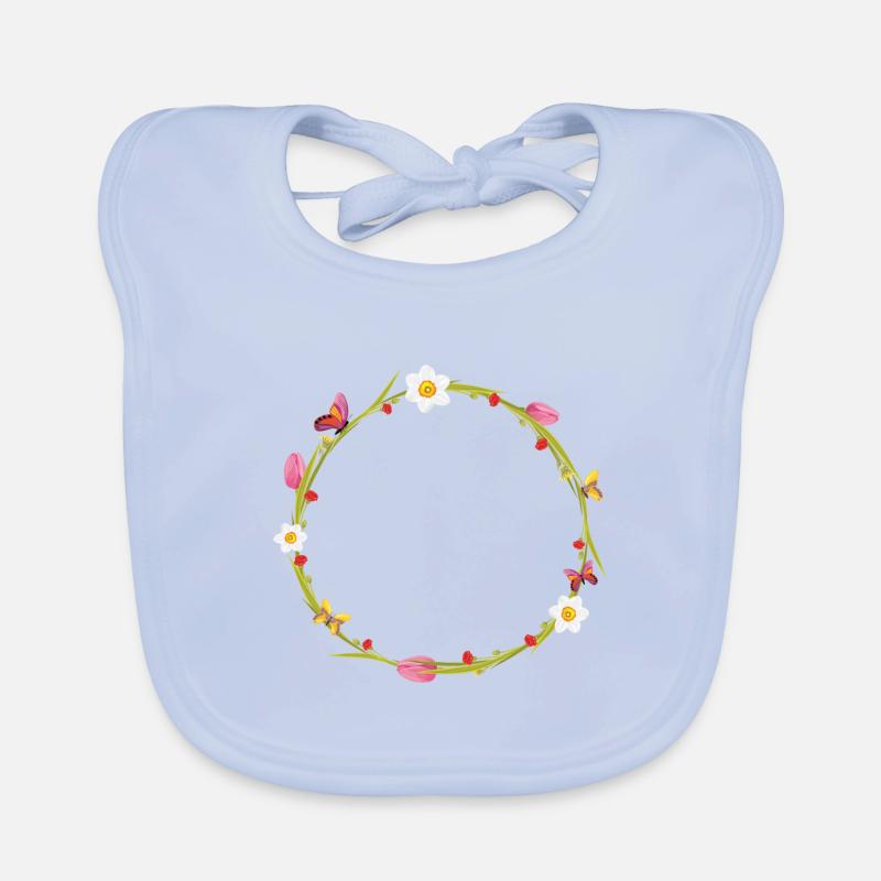 Couronne de printemps Bavoir bio Bébé