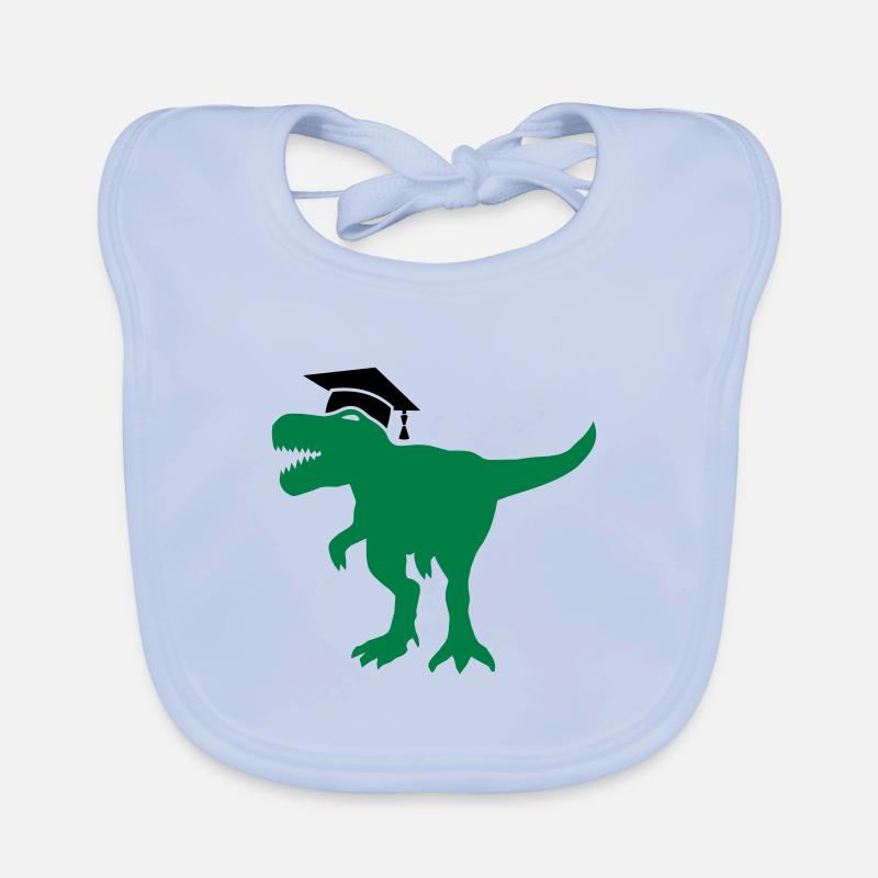 Dinosaurier Doktorhut Promotion Dissertation Baby Bio-Lätzchen