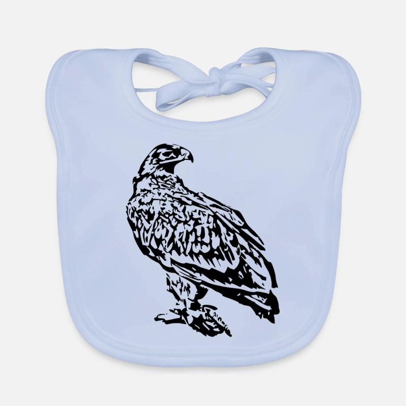 Wanderfalke, Raubvogel Baby Bio-Lätzchen
