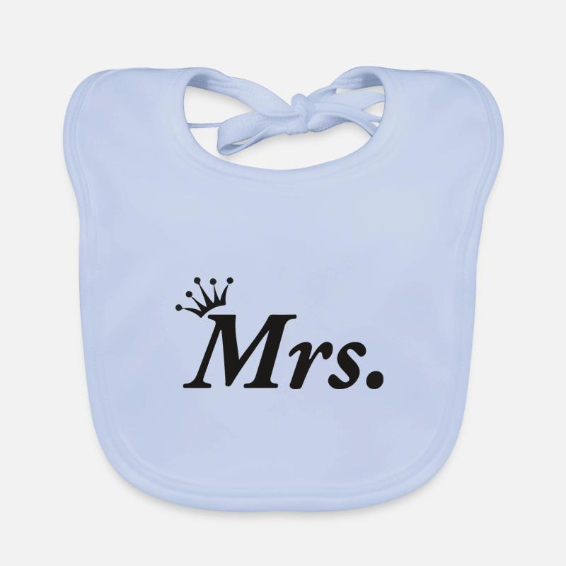 Wedding Crown Mrs. Design Organic Baby Bibs