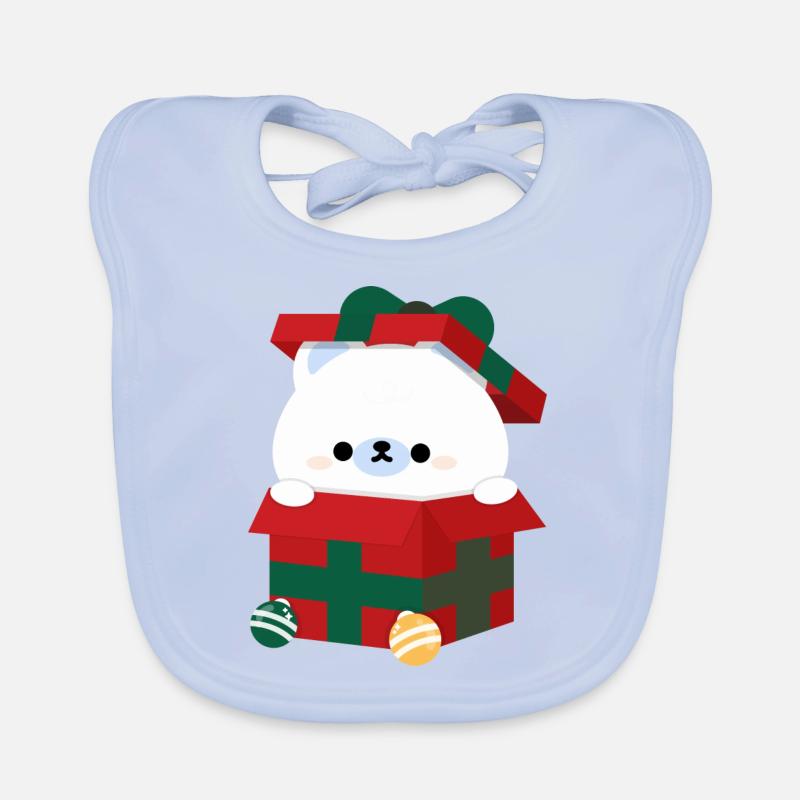 Eisbär Weihnachtsgeschenk Baby Bio-Lätzchen
