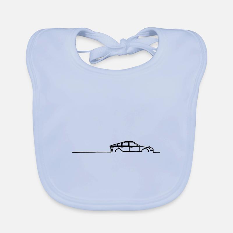 Auto Silhouette Baby Bio-Lätzchen