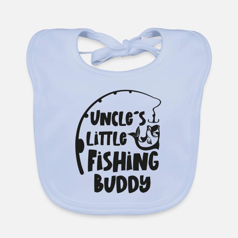 Le petit compagnon de pêche de l’oncle pêcher bébé pêcheur Bavoir bio Bébé