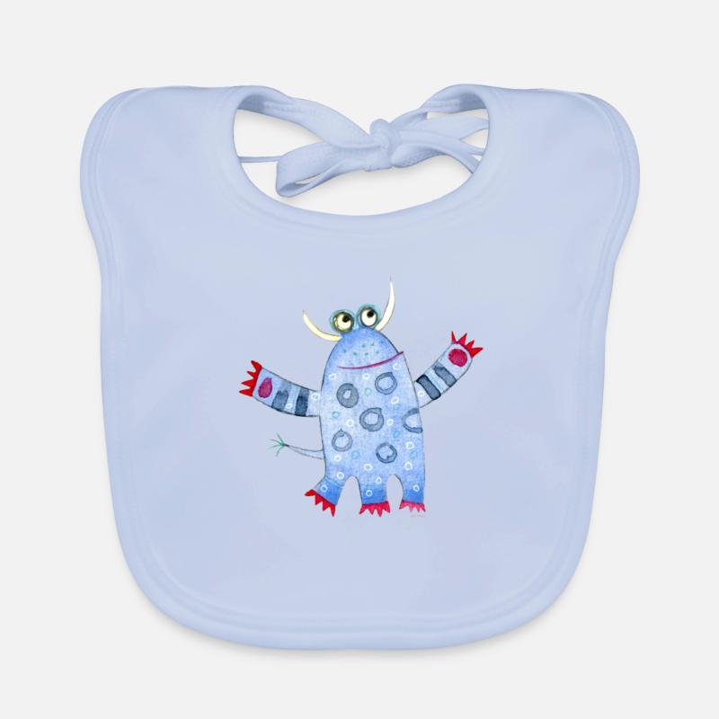 Cute Monsters Organic Baby Bibs