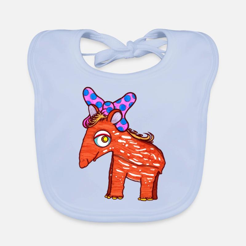 Tapir Mädchen Baby Bio-Lätzchen